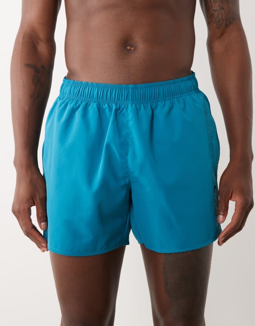 Shorts de baño azul cerceta medio Red Tiki de HUGO (parte de un conjunto), 4 de 5