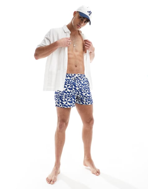 Bañador Para Niño Estilo Boho - Pantalón Corto De Playa Con Estampado Paisley Y Cordón En La Cintura, Talla S