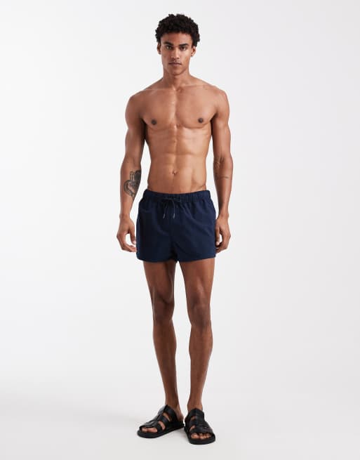 Shorts de baño azul marino de largo muy corto de ASOS DESIGN, 2 de 5