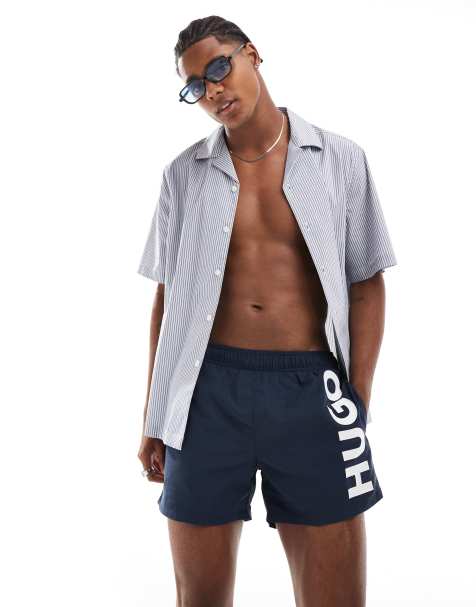 Shorts de baño azules Abas de HUGO Swimwear - view 1