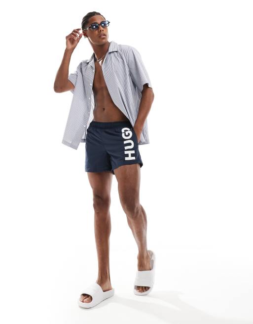 Shorts de baño azules Abas de HUGO Swimwear, 2 de 4