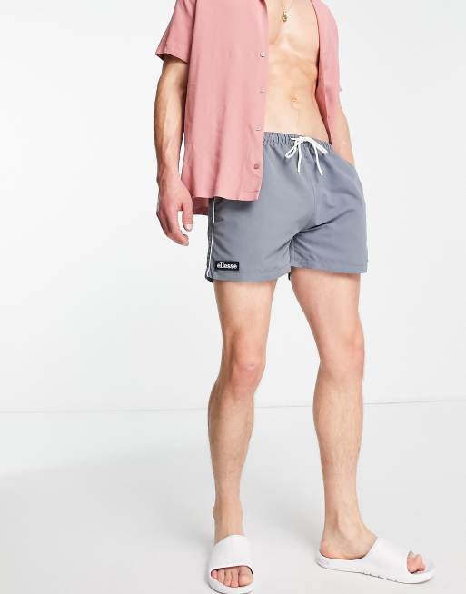 Shorts de baño azules con logo de ellesse, 4 de 4