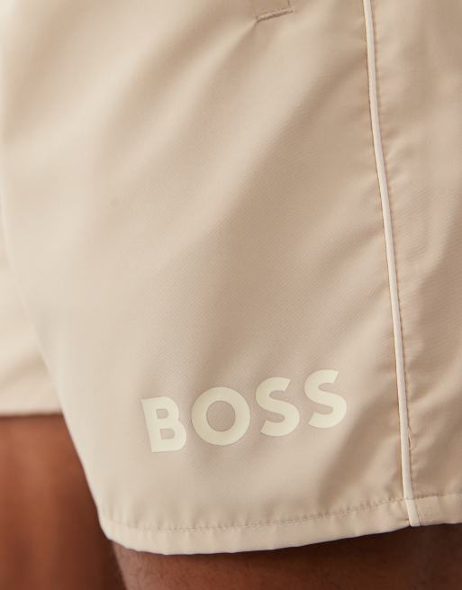 Shorts de baño beis con logo Starfish de Boss, 5 de 5