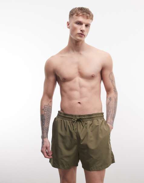 Shorts de baño caquis de largo medio de COLLUSION - view 1