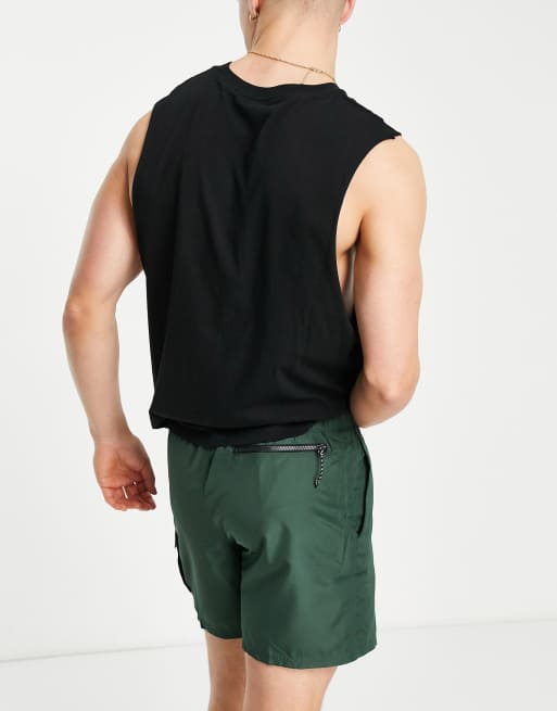 Shorts de baño caquis utilitarios con cinturón de Nike Swimming, 2 de 4