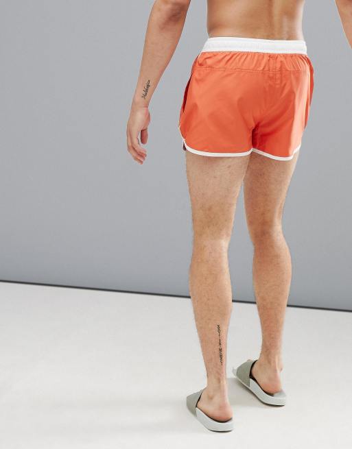 Short adidas naranja sales