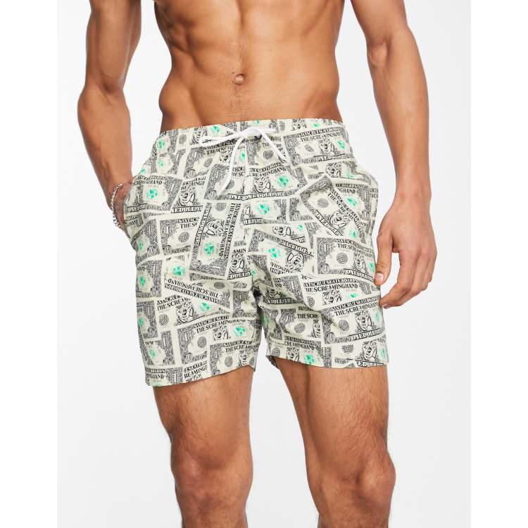 Shorts de ba o con estampado integral Mako Dollar de Santa Cruz parte de un conjunto