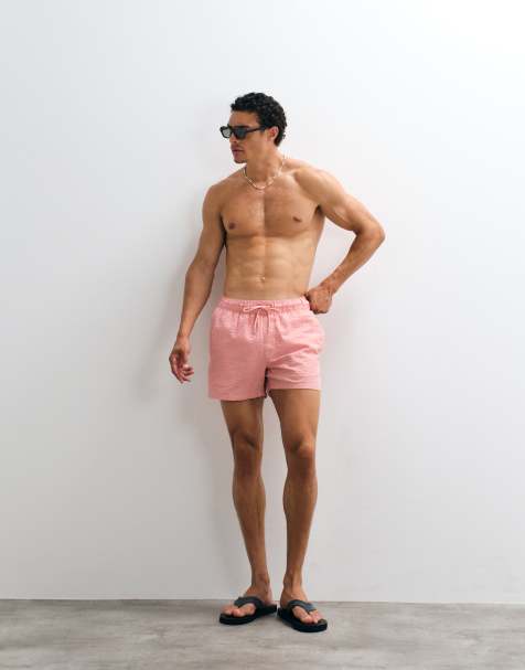 Shorts de baño cortos rosas de sirsaca de ASOS DESIGN - view 1