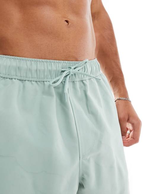 Shorts de baño cortos verde huevo de pato de ASOS DESIGN, 4 de 4