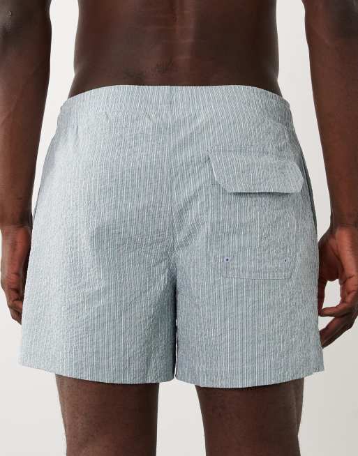 Shorts de baño de 5" a rayas azules de Abercrombie & Fitch, 5 de 5