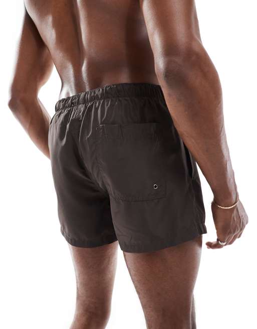 Shorts de baño marrones de Brave Soul, 3 de 4