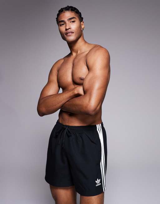 Shorts de baño negros Adicolor de adidas Originals