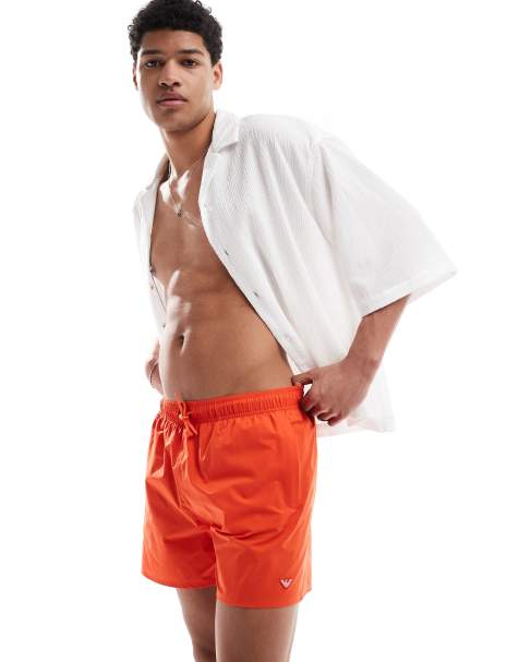 Shorts de baño negros con logo de Emporio Armani - view 1