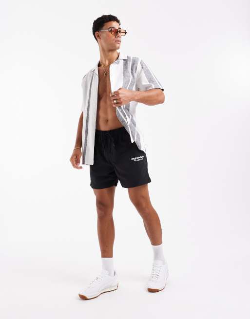 Shorts de baño negros con logo Originals de Jack & Jones, 3 de 4