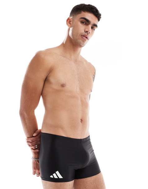 Shorts de baño negros de estilo bóxer de adidas Training - view 1