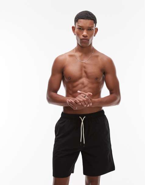 Shorts de baño negros de largo medio con cordón ajustable de ARKET - view 1