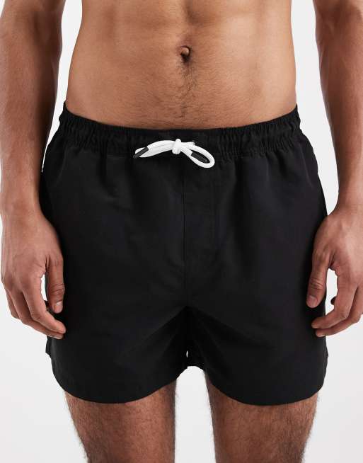 Shorts de baño negros de largo medio de New Look, 4 de 5