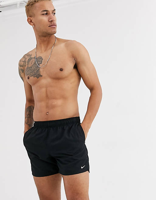 Shorts de baño negros muy cortos estilo volley de Nike Swimming