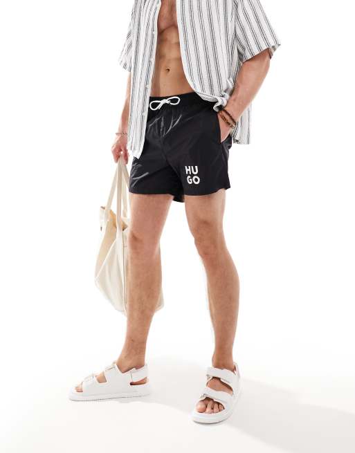 Shorts de baño negros Paol de HUGO