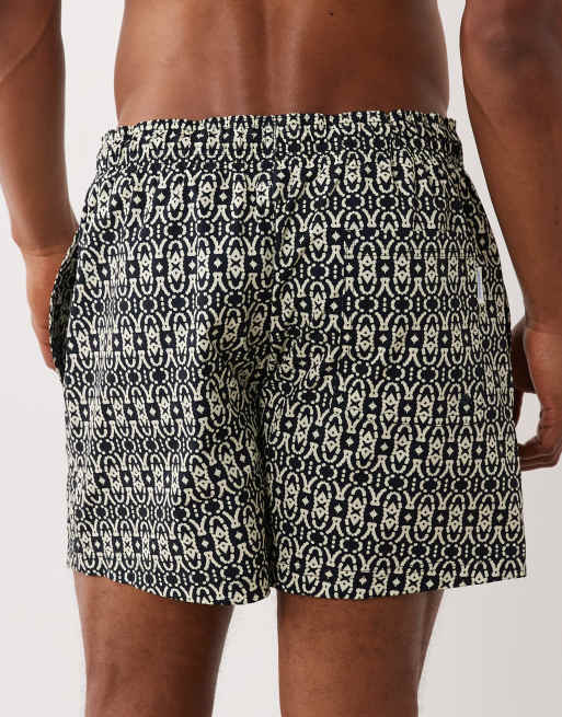 Shorts de baño negros y blancos estampados de Jack & Jones, 5 de 5