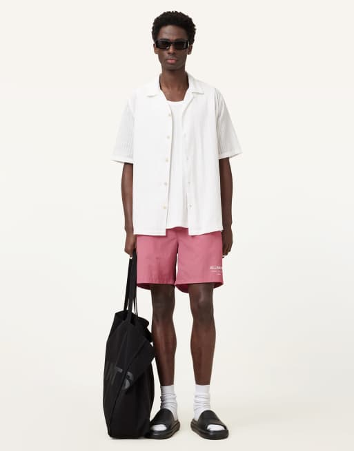 Shorts de baño rosa Amara de AllSaints Underground