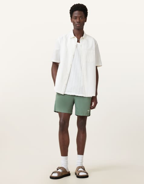 Shorts de baño verde isla de AllSaints Underground - view 1