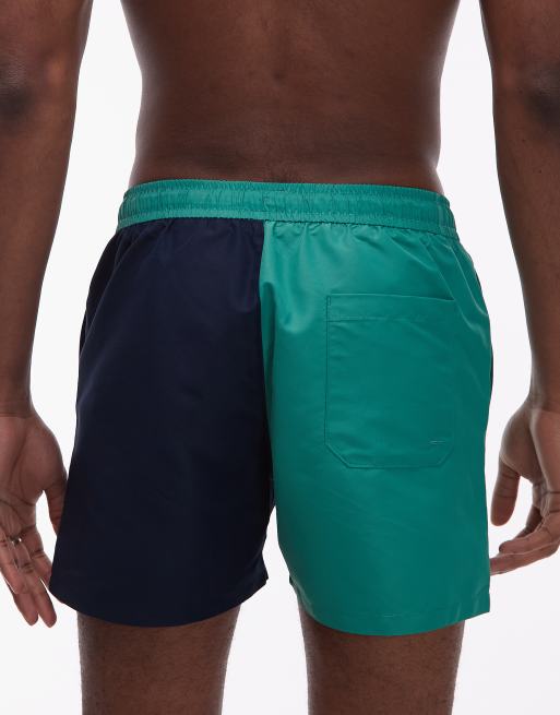 Shorts de baño verdes y azul marino con cordón ajustable de Tommy Hilfiger , 5 de 5