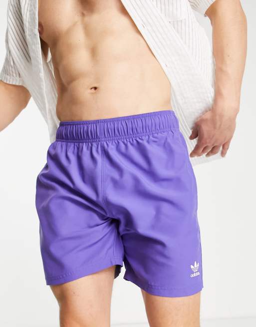 Shorts de bano violetas de adidas Originals Essentials