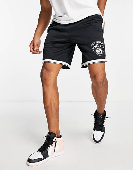 Hombre Pantalones cortos | Shorts negros con diseño de los Brooklyn Nets de la NBA Swingman de Nike Basketball - VP60737