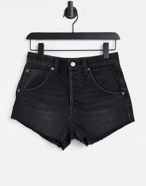 Shorts súpercortos negros Taliesin de Free People