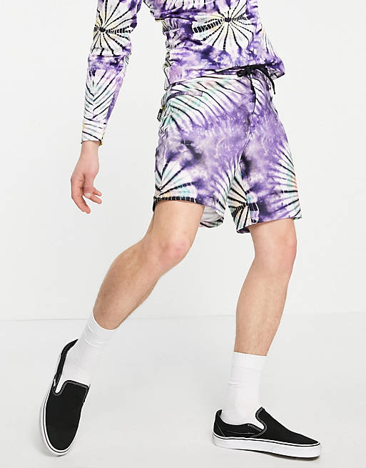 Hombre Pantalones cortos | Shorts violetas efecto tie dye New Age de Vans - ON48870