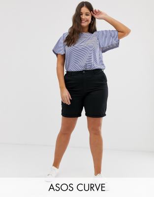 фото Шорты asos design-черный asos curve