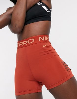 nike pro high waisted shorts