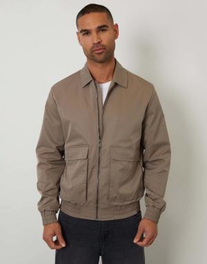 Showerproof Lightweight Patch Pocket Zip Up Jacket