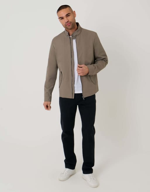 Showerproof Lightweight Zip Up Harrington Jacket, 4 of 5