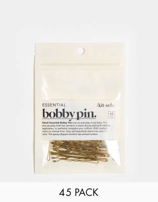 фото Шпильки kitsch essentail bobby pin (blonde)-бесцветный