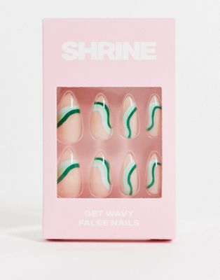 Shrine False Nails - Peppermint Swirl