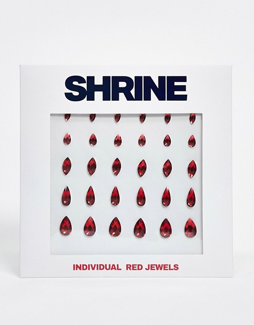 Shrine Halloween Red Individual Face Jewels
