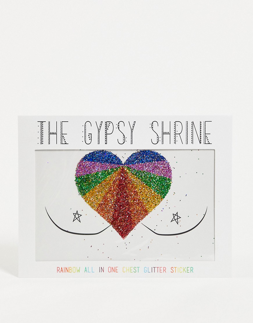 Shrine Rainbow Body Glitter Sticker-Multi