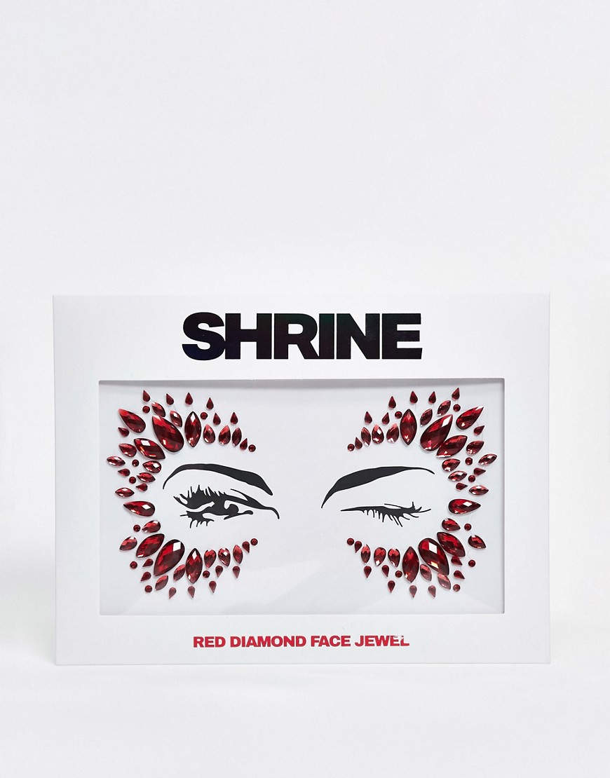 Shrine – Röda halloween-ansiktssmycken
