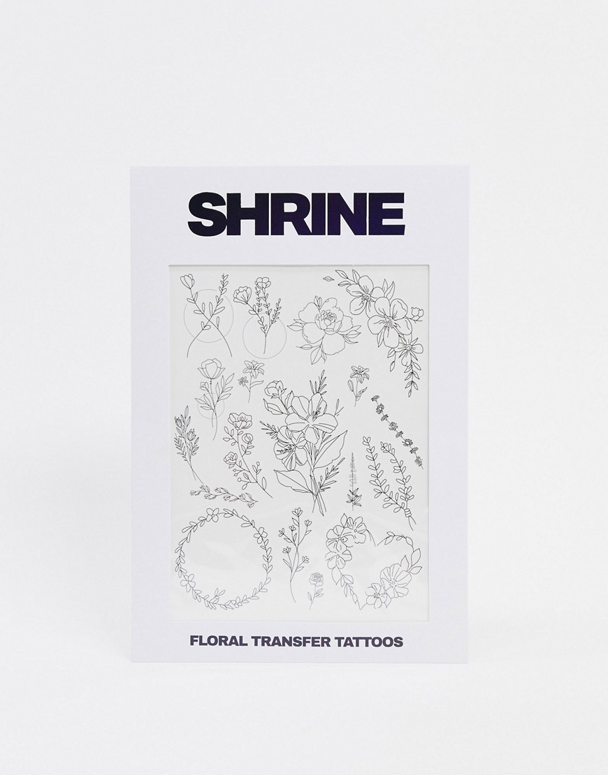 Shrine - Tijdelijke tatoeage met bloemen-Multi