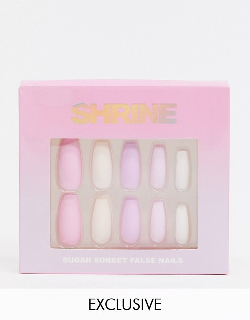Shrine X ASOS Exclusive Sugar Sorbet False Nails