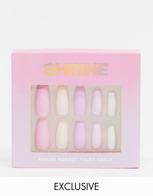 Shrine X ASOS Exclusive Sugar Sorbet False Nails