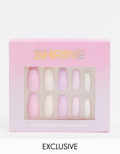 Shrine X ASOS Exclusive - Sugar Sorbet - Valse nagels
