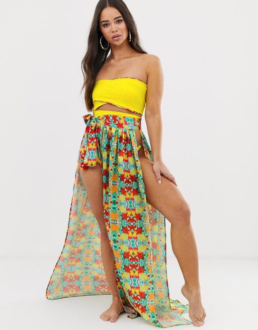 Long wrap outlet beach skirt