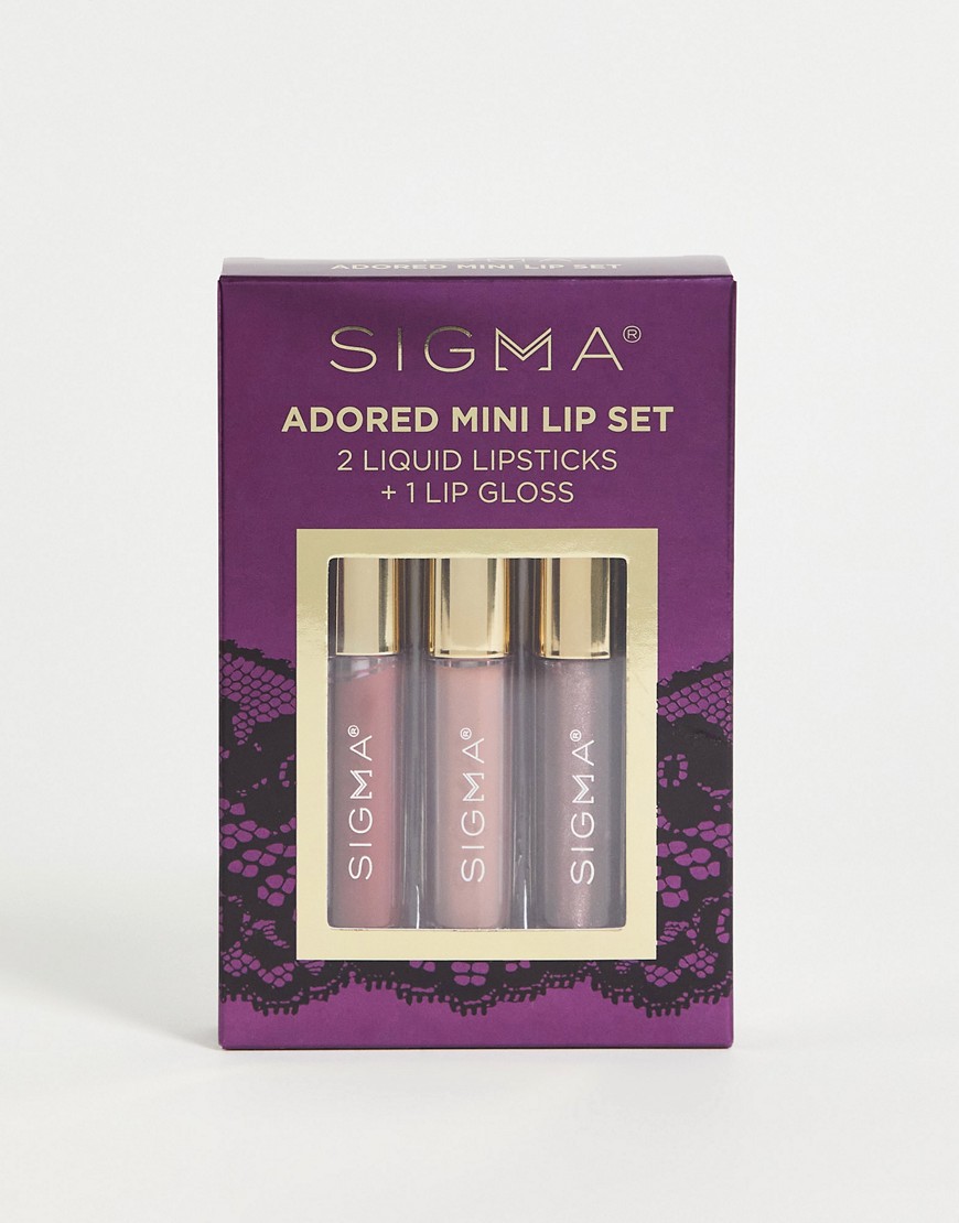 Sigma Adored Mini Lip Gloss and Lipstick Set-Multi