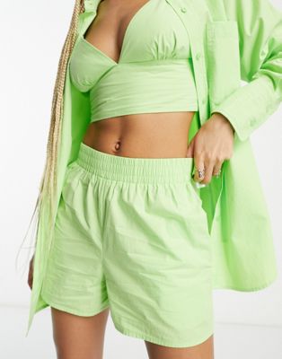Signature 8 co-ord short in green