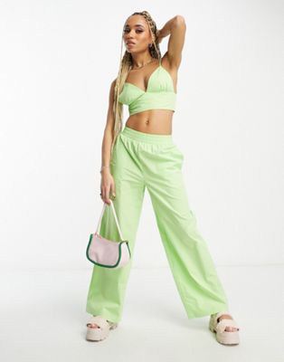 Signature 8 co-ord trouser in green