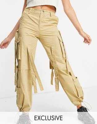 Signature 8 combat trouser in beige - ASOS Price Checker