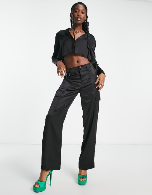 Signature 8 - Cropped blazer-top i sort , 4 af 4